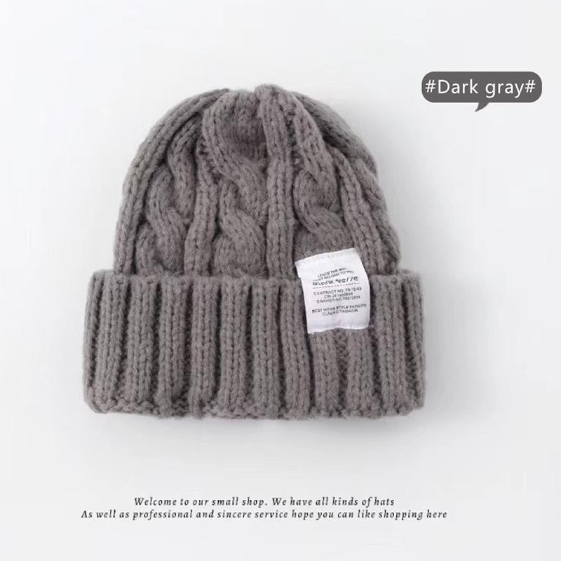 New Women'S Winter Hat 2024 Beanie Hats For Women Knit Cap Fashion Warm Wool Couple Cap Bonnet Woman Winter Twist Female Bonnet
