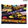 Pac-Man Custom Name Wall Tapestry Aesthetic Wall Hanging Printed Fabric Blanket Decorative Tapestries for Bedroom Living Room Home Decor