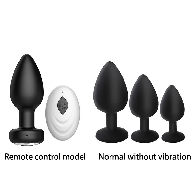 10 Frequency Remote Control Vibrating Anal Plug, Vaginal Clitoral Vibrator and Set