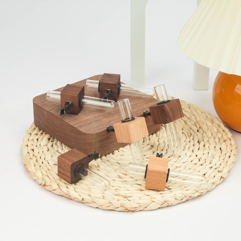 Mini Hydroponic Test Tube Vase Adjustable Car Vent Decor New Car Flower Vase Clip