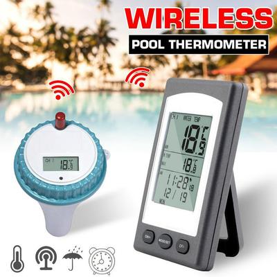Wireless SPA Pond Tub Solar Powered Pool Thermometer Swim Waterproof Digital LCD Backlit Floating Temperature Transmitter Meter 1.5V