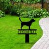 Metall Beagle Gartenstecker, Individuelles Namensschild für Hundeliebhaber, Rostfeste Outdoor-Dekoration