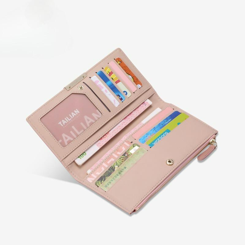 Fashion Wallet Women's Long Wallet Multi-card Position Zipper Women's Wallet Clutch Purse Bag