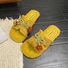 Fashion and versatile casual warm cotton slippers for women in the autumn and winter of 2025, new milk huhu warm huhu outer wear Mao Mao shoes