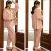 Høst Vinter Kvinner Koreansk Temperament Retro Søt Langermet bomullspyjamassett Nordic Fashion Palace Style Prinsessestil Hjemmeklær