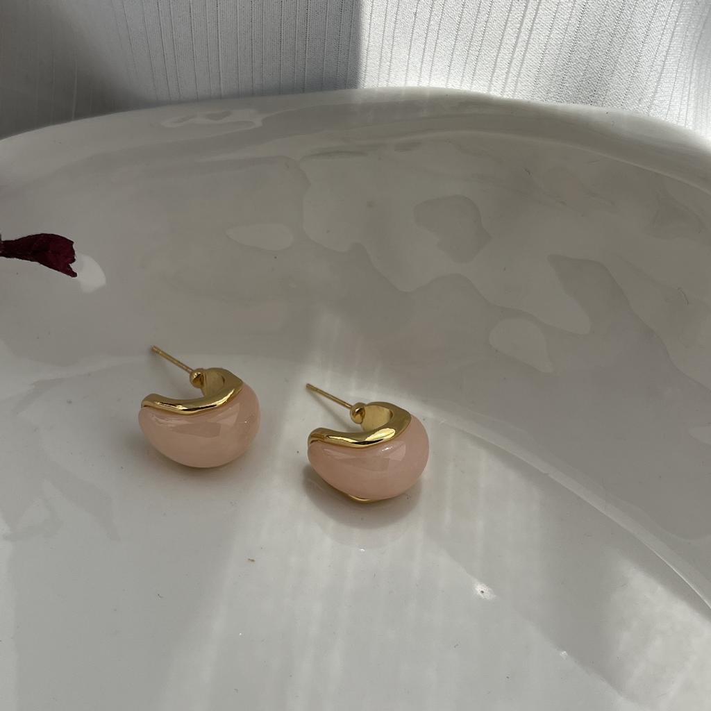 Cherry Blossom Pink Earrings For Women, Small Fresh, Light Luxury, Sweet And Cute, High-End Stud Earrings, Temperament Earrings For Women