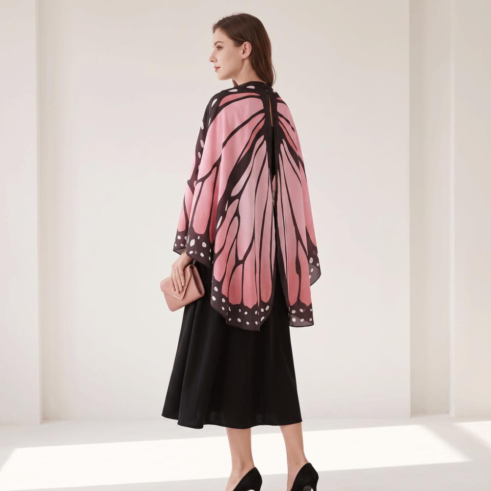 Lightweight Fairy Wing Cape Colorful Halloween Costume Additions Butterfly Wings Shawl Women