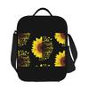 Sunflower Resuable Lunch Box Floral Flower Thermal Cooler Food Insulated Lunch Bag School Children Student