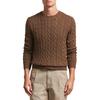 Polo Ralph Lauren Logo Embroidered Slim Fit Long Sleeve Knit Sweater Men sweater Coffee-Brown 710775885-520