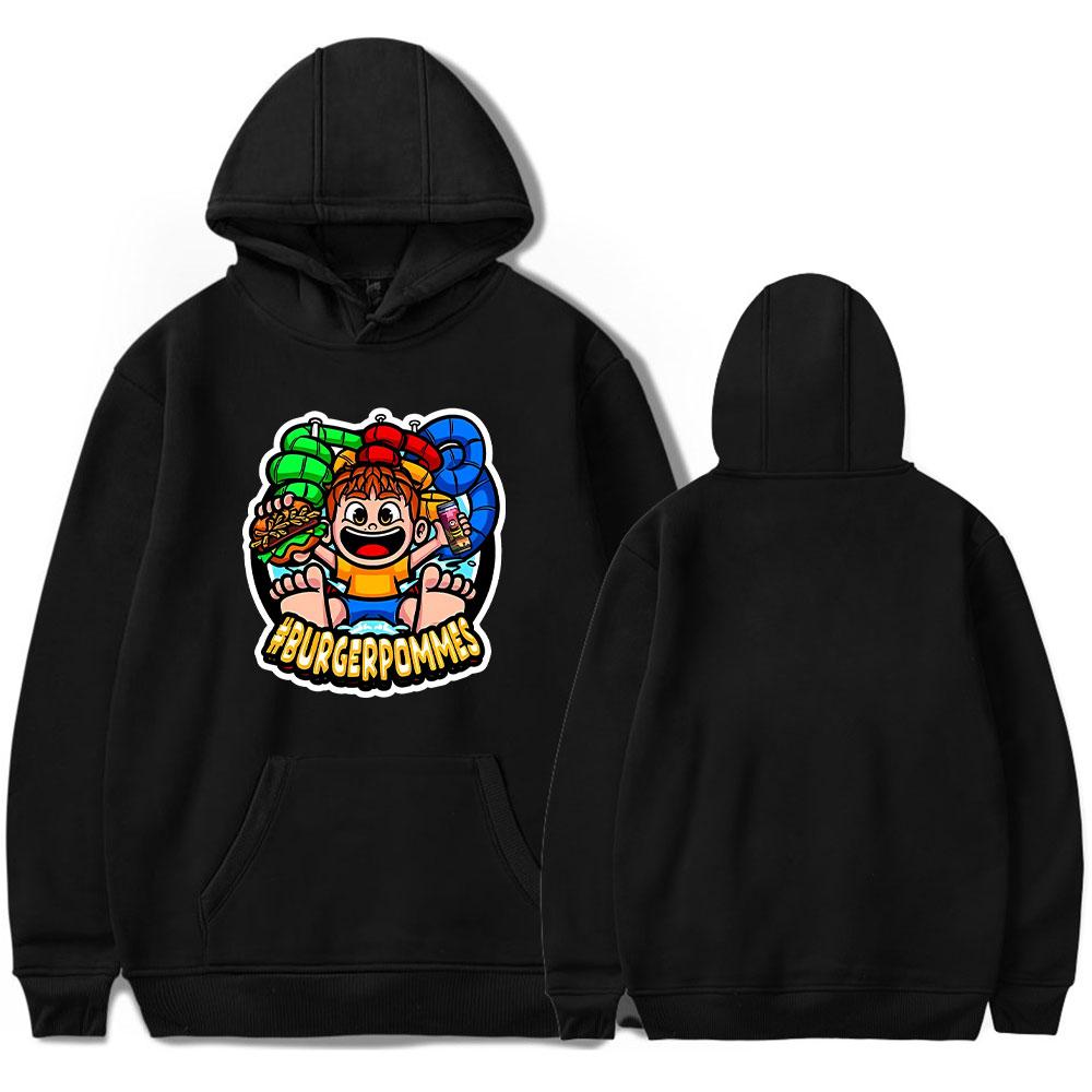 Men Women Icrimax Burgerpommes Hoodies Autumn Casual Pullover Hoodie Fashion Hip Hop Sweatshirt Clothes XS