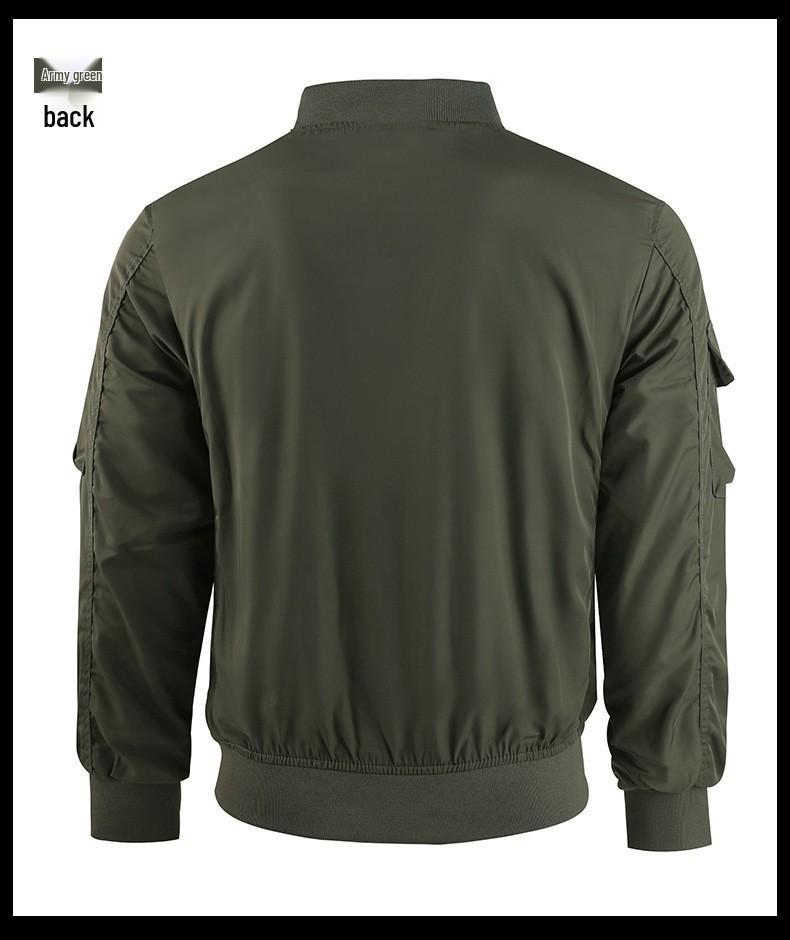 Pánská přeshraniční bomber bunda - Funkční baseballový kabát s více kapsami a větruodolná bunda