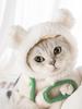 Katzenhüte Verstellbare Weiche Kleine Haustier Kopfbedeckung Bärenhut für Katze Mütze Cosplay Festival Geburtstag Themenparty Foto Requisite