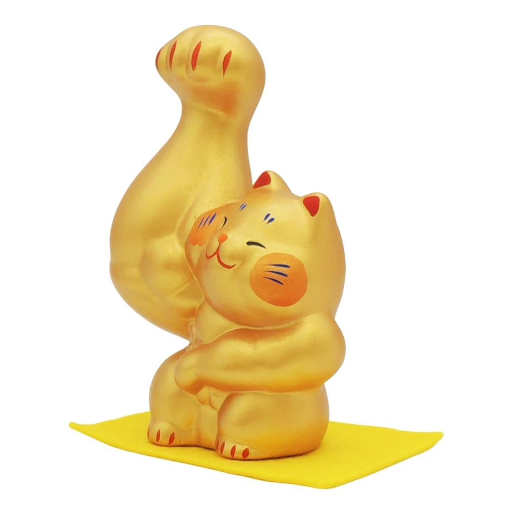 Good Business Opening Feng Shui Increases Financial Increases Lucky Lottery Ticket Strong-Armed Maneki-Neko (Right-Handed Maneki-Neko) Figurine, Luck,
