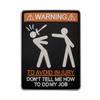 Sea Customer Creative Morale PVC Patch: Outdoor Warning Sticker Armband