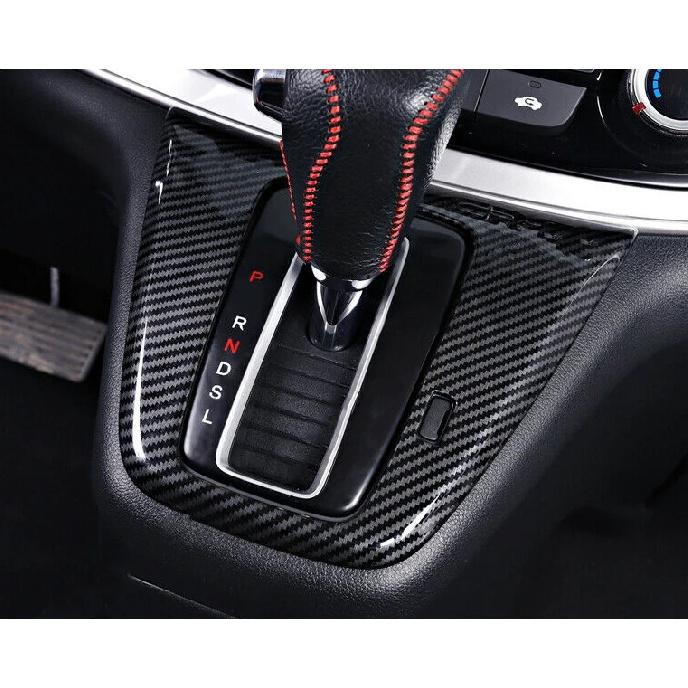 CITALL Inner Gear Shift Panel Decoration Trim Cover Fit for Honda CRV CR-V 2012 2013 2014 2015 2016 LHD Carbon Fiber Style