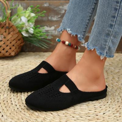 Fashion Women's Shoes Casual Sneaker Soft Sole Lightweight Slip On Casual Shoes Half Drag Daily Comfy Mules Women's Summer Shoes
