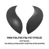 Carbon Fiber Car Headlight Eyebrows Cover FRP Front Angry Eyelids For MINI F54 CLUBMAN F57 CABRIO 3 doors F55 F56 COOPER S