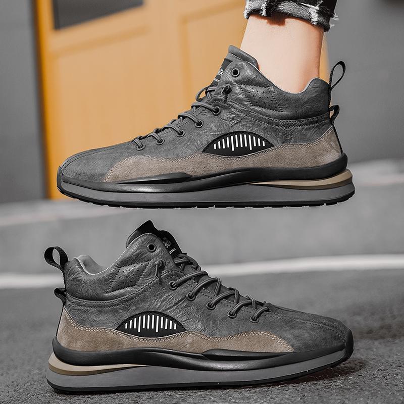 

Мужские повседневные кроссовки больших размеров, удобные для всех сезонов, мужская обувь на шнуровке, нескользящие и износостойкие походные ботинки, обувь для ходьбы 39