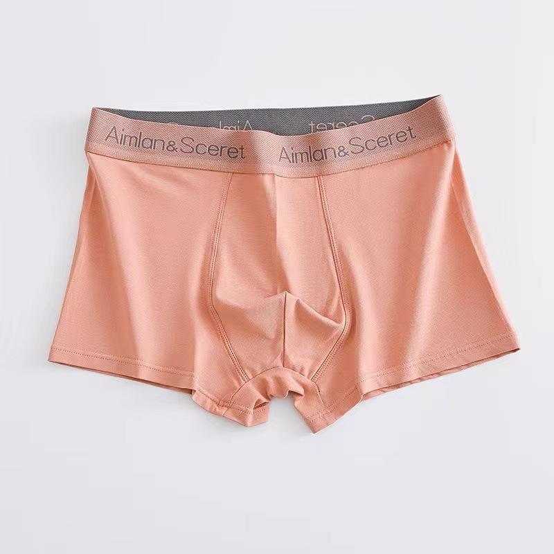 Men Spring and Summer Trend Cotton Comfortable Breathable No Trace of Four Corners Underwear