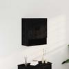 Wall Mounted Cabinet in Black Oak Finish 60 x 31 x 70 cm