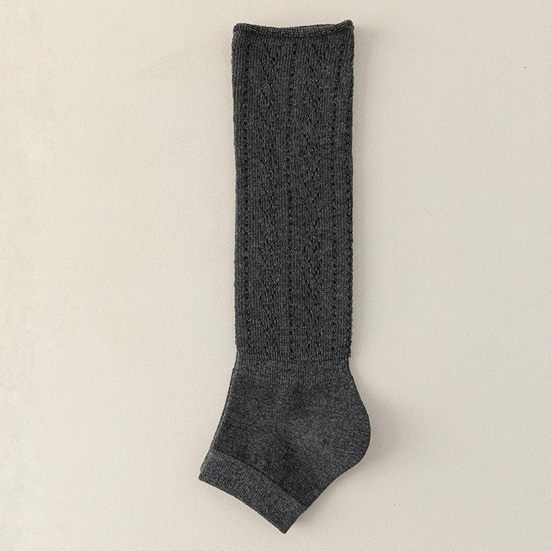 Yoga Socks for Women, Spring and Autumn, Pile Socks for Women, Mesh, Rolled, Thick-needle Calf Socks, Sports and Fitness Socks for Women