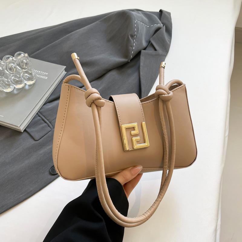 Niche simple baguette underarm bag women's 2025 new fashion versatile handbag elegant shoulder messenger bag