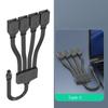 USB C To 4 USB2.0 Splitter Cable For Charging And Data Transfer Compatibles Laptops Tablets And Gaming Consoles