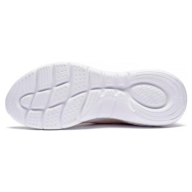 Li Ning EazGo Easy Adaptability Abrasion Resistant Breathable Low top Running Shoes Women's White Pink ARST036-4
