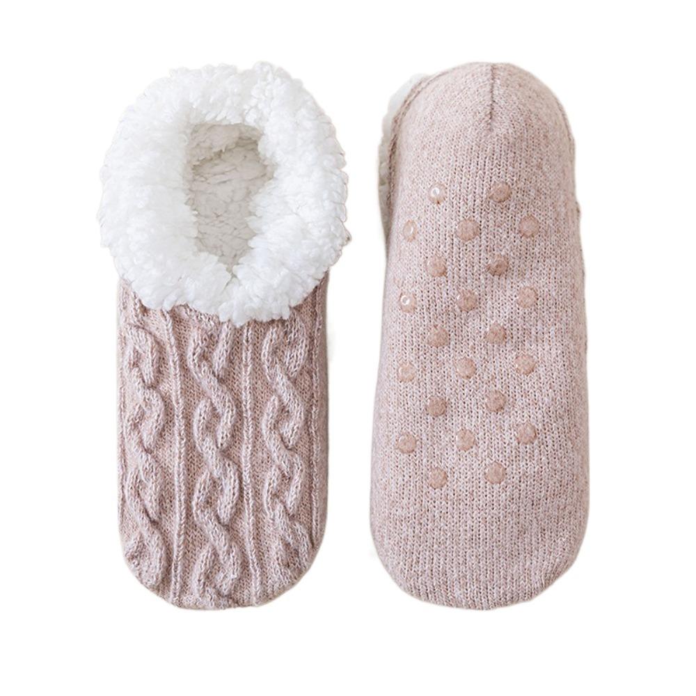 Fleece Thickened Sleep Socks Warm Lamb Fleece Socks Autumn Winter Carpet Home Socks  Women