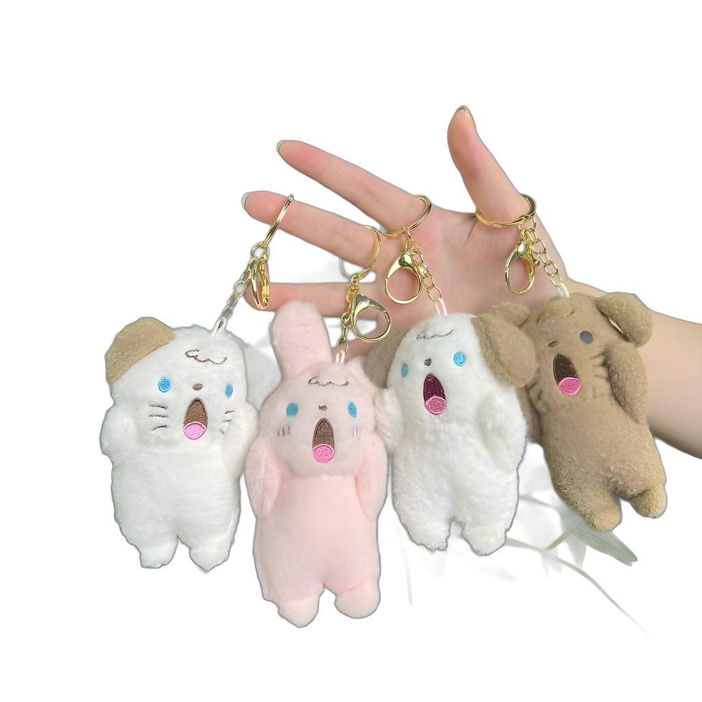 Plush Crafted Beautifully Dog And Rabbit Keychains Super Soft Lovable Collectible Toys