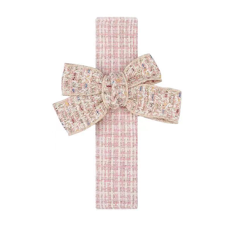 

Новинка 2023 года, чехол на руль автомобиля, маленький ароматный ветер, простой дышащий, впитывающий пот, противоскользящий бант, женский автомобиль 1pcs C