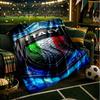 Italy Football Crest Blanket Flannel Throw for Sofa, Indoor, Camping, Living Room, Office, Chair, And Bed Soft Birthday Gift