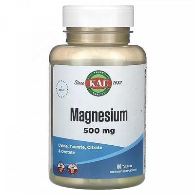 Magnesium, 500 Mg, 60 Tablets