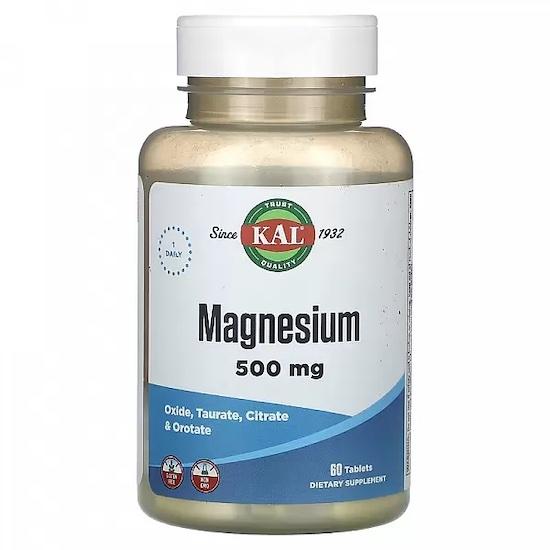 KAL  -Magnesium, 500 mg, 60 Tablets
