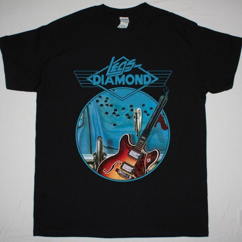 Legs Diamond 1977 Black T-Shirt Hard Rock Tee S разноцветный