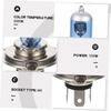 BELLIFFY 2pcs Auto Halogen Headlight Headlamp LED Light Bulb H4 Car Halogen Light Led Bike H4 Bulb Car Halogen Car
