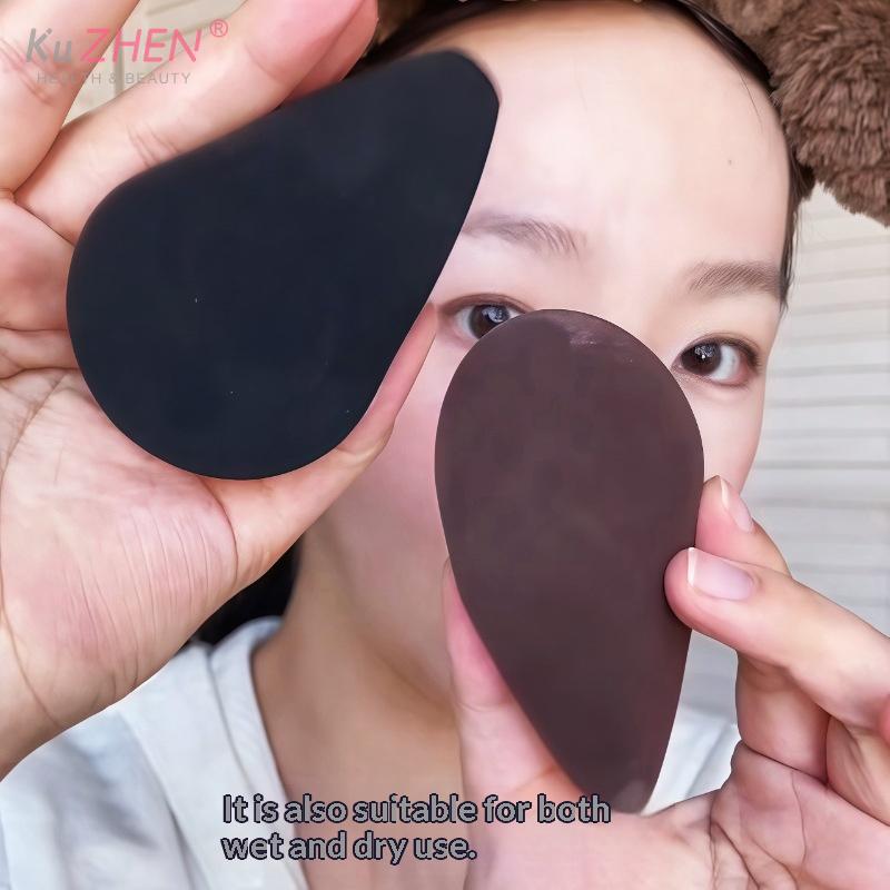 Éponges de Maquillage Détaillées Blenders Visage Pour Poudre Crème Fond de Teint Outils Cosmétiques Formés Contour Cache-Cernes Illuminant