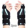2 Stück Verstellbare Handgelenk- und Daumenstützbandagen - Ergonomische Handgelenkbandage mit Klettverschluss, Rechts-/Linkshänder-Anwendung, für Hand-/Handgelenkstabilität