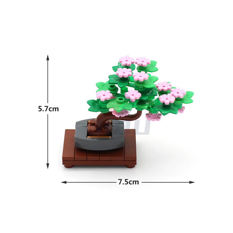 Non-Toxic City Friends Series Parts Flowers Potted Trees Shop Farm Building Blocks Moc Locking City Accessories Brick For Kid Toys Gifts