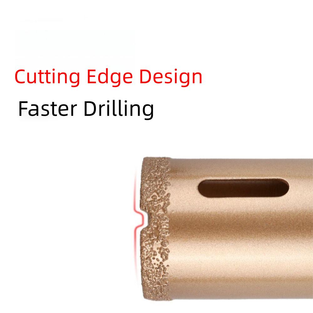 Thread Design Vacuum Brazed Core Bits Quick Release Tile Hole Drill Bit  Angle Grinder Use