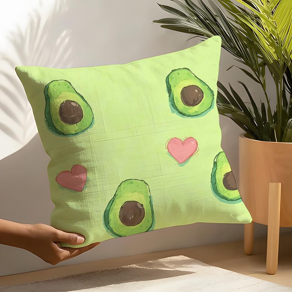 Avocado print Pillow Case Home Living Room Decoration Linen Pillow Cases Cushion Cover