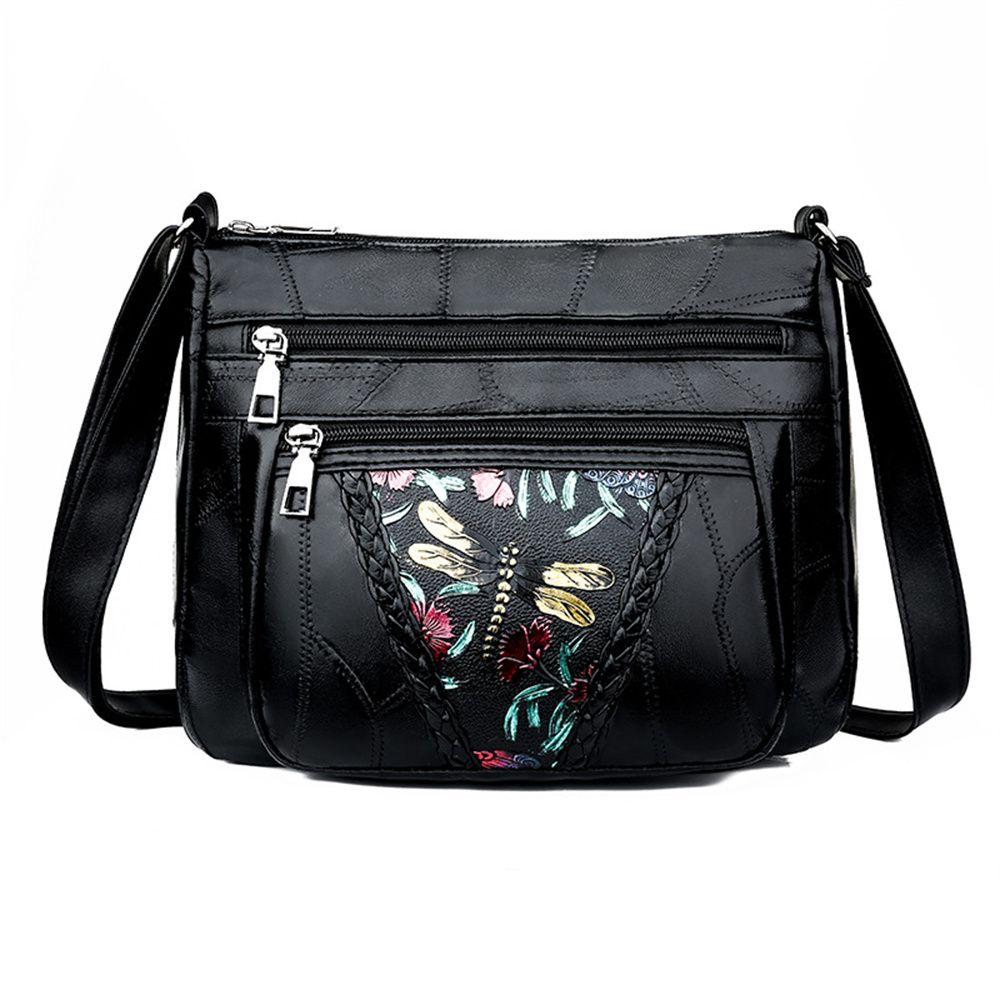 Women's Bag Middle-aged Bag Mother's Bag Fashion Multi-layer Large Capacity Single Shoulder Messenger Bag Shopping Bag