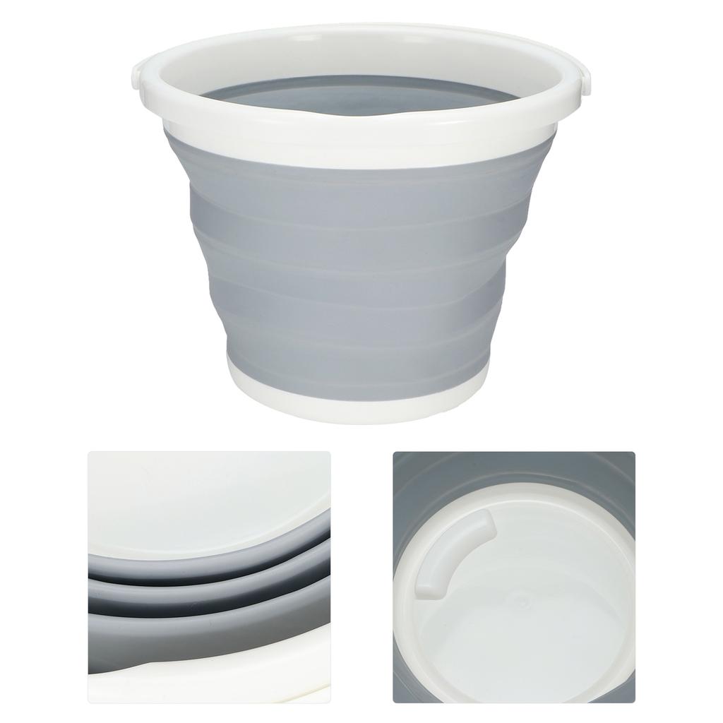 10L Collapsible Bucket Portable Folding Water Container Outdoor Car Wash Fishing Travel