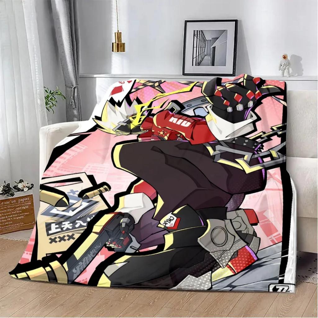 ZZZ Flannel Throw Blanket Zenless-Zone-Zero 3DPrint Soft Rug for Sofa Character Merchandise Winter Warm Fluffy Gift Game Blanket