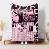 1pc Blanket Thriller Manga Junji Ito Tomie0 Print Design, Lightweight Blanket for Sofa, Bed- Soft &Warm, Gift for All Seasons like Christmas, Hallowee