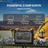 NECESPOW S2400 Tragbare Powerstation, 2400W Ausgang, 2048Wh LiFePO₄, 20ms USV-Backup, 13 Anschlüsse, 1,5h Schnellladung, App-Steuerung