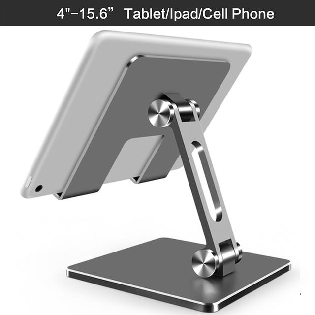 Aluminum Alloy Desktop Mobile Phone Stand Foldable iPad Tablet Support CellPhone Desk Bracket Lazy Holder For Smartphone Mount
