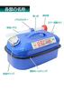 Meltec FZD-10 10L Portable Gasoline Can, Fire Service Law Compliant, KHK [Zinc-Plated Steel Plate], Steel Plate Thickness: 0.8mm, Stackable, Blue