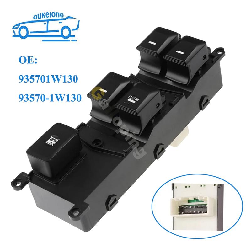 For 2012- 2016 Kia RIO III (UB) Power Window Switch Left Hand Driver Glass Lifter Button Car Accessories 935701W130 93570-1W130