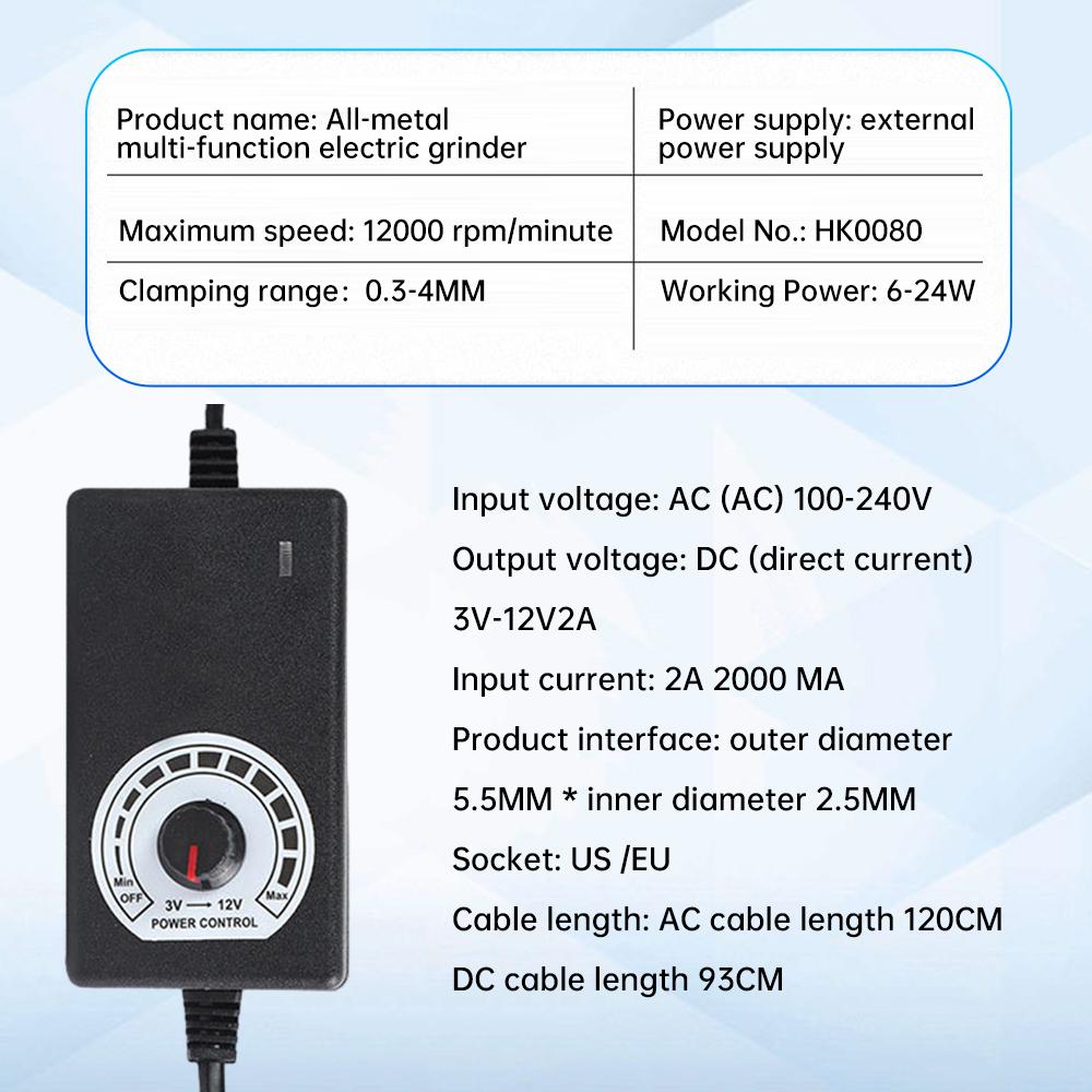 Brushless Mini Drill 220V 13000rpm Stepless Speed-adjustable Handheld Metal Electric Grinder Polishing Engraving Electric Drill